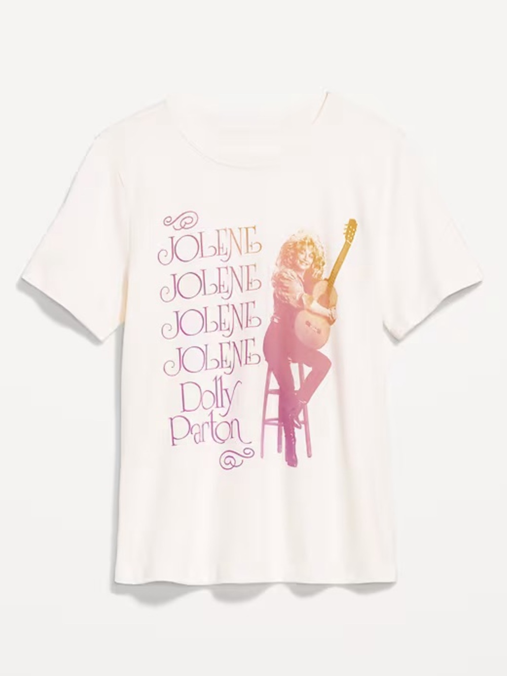 Girl’s Old Navy Dolly Parton Jolene Short Sleeve Graphic Tee Size 8